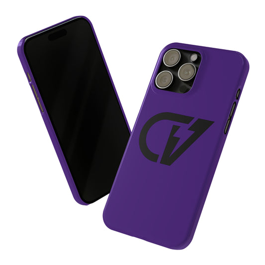 Purple and Black Slim Case